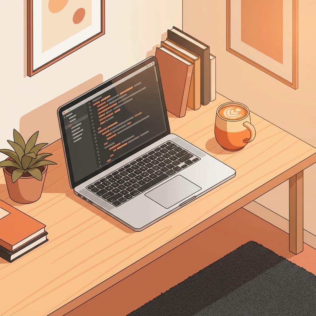 Latte Club workspace illustration